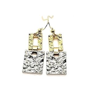 Charter Club Gold Silver Tone Nugget Earrings